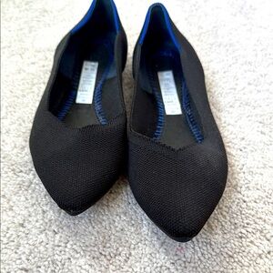 Rothy's The Point Black Flats Versatile Slip-On Shoes Size 9.5